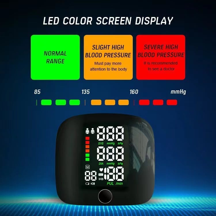 Blood pressure monitor fully automatic electric intelligent blood pressure measuring instrument