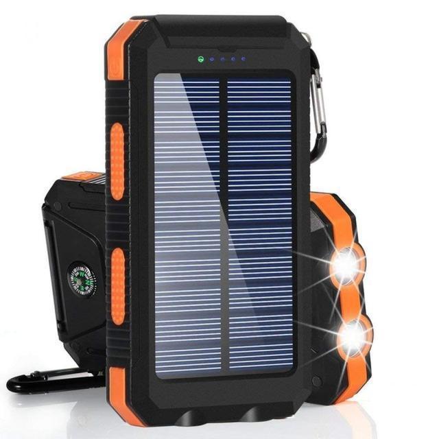 Waterproof solar power bank portable power bank