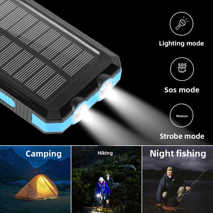 Waterproof solar power bank portable power bank